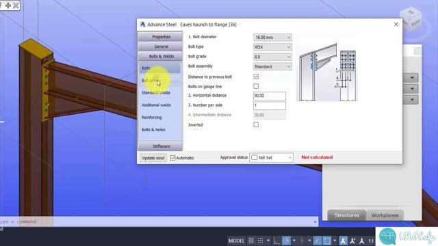 Structural Steel Connection:adding Haunch Connection In Advance Steel 2021
