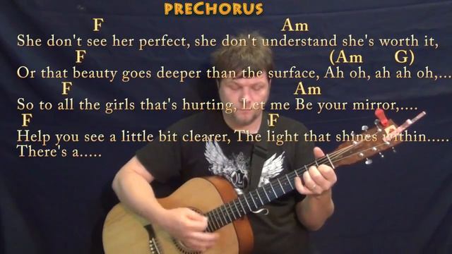 Scars to Your Beautiful (Alessia Cara) Guitar Jamtrack with Chords/Lyrics - F Am G смотреть онлайн