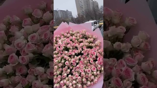 Букет из кустовых пионовидных роз «Динара» смотреть онлайн