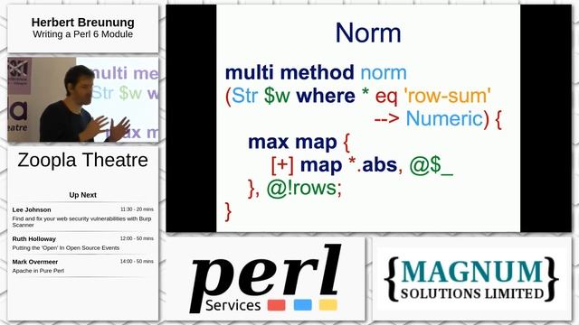 Day 3: Zoopla Theatre: Herbert Breunung - Writing a Perl 6 Module смотреть онлайн