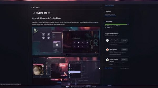Arch Linux Hyprland (nvidia) // First Rice + Install Script