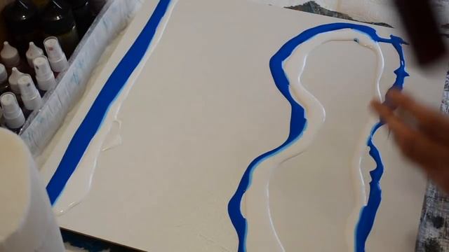 Акриловая заливка. Две картины в одном видео/ Acrylic pouring. смотреть онлайн