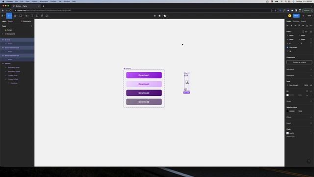 How to use Variants & Properties for your buttons! Figma 2022 смотреть онлайн
