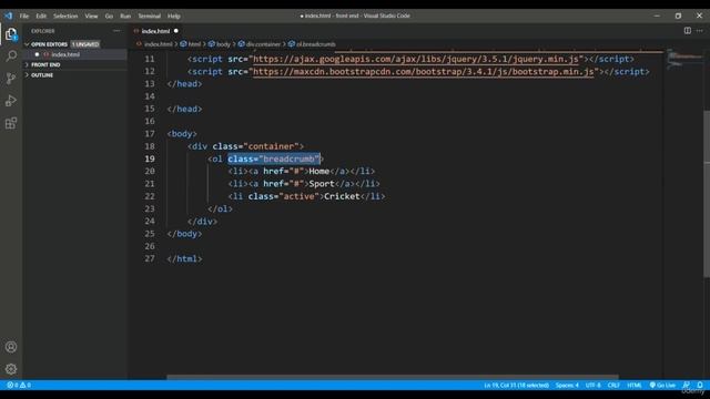 Breadcrumb in Bootstrap - Episode 05 - Complete Course смотреть онлайн