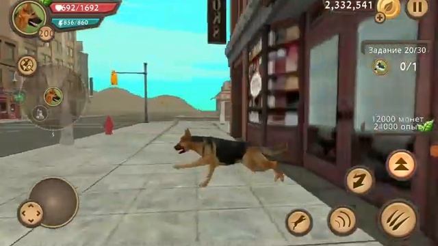Исследуем большой город в Dog Sim смотреть онлайн