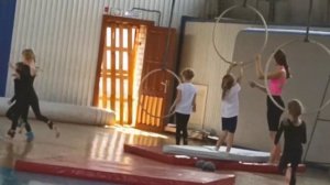 Моя первая тренировка по воздушной гимнастике