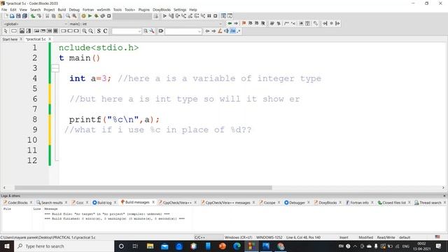 #19 ASCII VALUES || WHAT THE HELL HAPPENS WHEN WE USE %C INSTEAD OF %d!! HORRIBLE!! смотреть онлайн