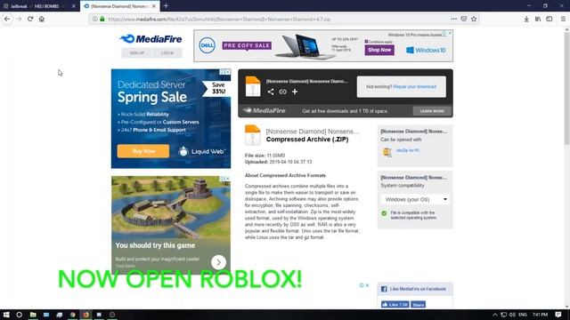 ? NEW ROBLOX EXPLOIT | NONSENSE DIAMOND [WORKING 2019] ? смотреть онлайн
