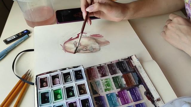 ✨рисую акварелью✨ смотреть онлайн