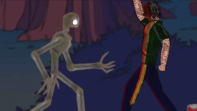 the rake vs leatherface(AT2) /рисуем мультфильмы 2/ смотреть онлайн