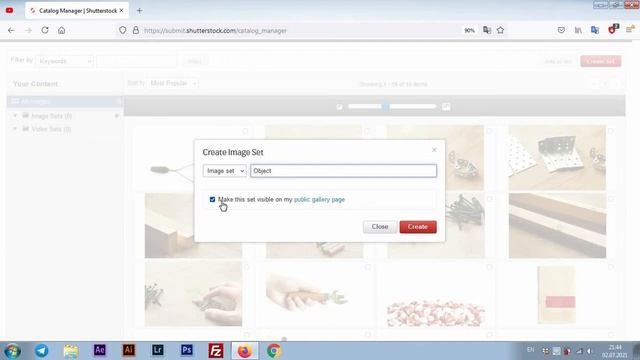 Как создать сеты на Shutterstock? Создание и управление подборками на Shutterstock.