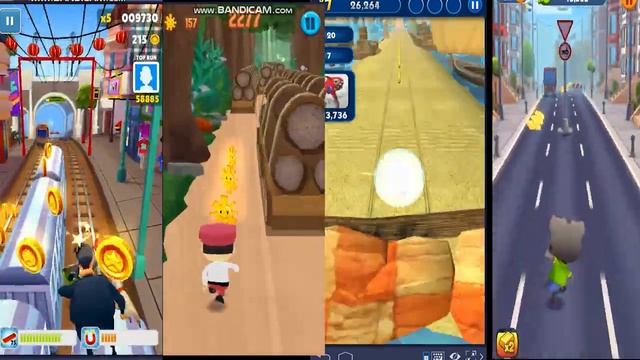 Android Gameplay - Subway surfer, Taking Tom gold run, Sonic Dash - Play fun Games PC 2019 смотреть онлайн