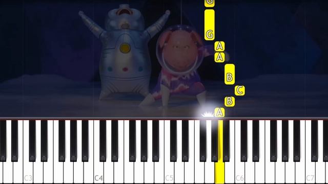 Sing 2 - Break Free - VERY EASY Piano tutorial смотреть онлайн