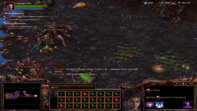 Starcraft 2 Heart of the Swarm Campaign Char Mission 2 смотреть онлайн