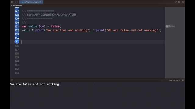 8 Ternary Conditional Operator in Swift смотреть онлайн