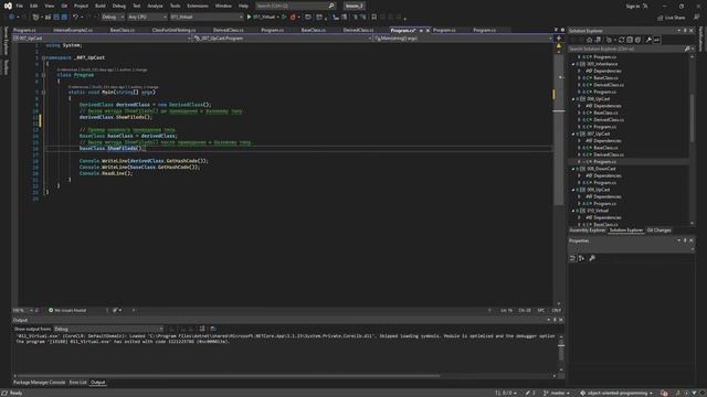 C# Урок 2.4 - UpCast(приведение к базовому типу) , DownCast. смотреть онлайн