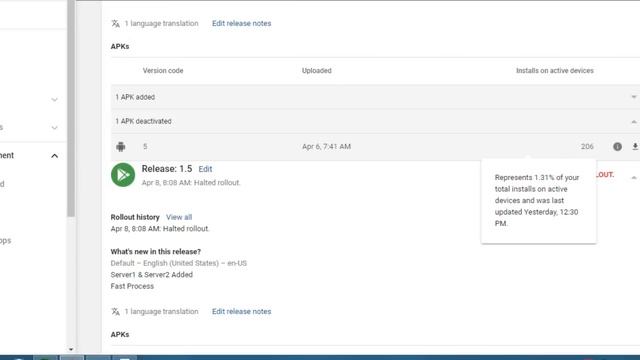 What is the use of HALT ROLLOUT and UPDATE ROLLOUT । Google Play Store App Update смотреть онлайн