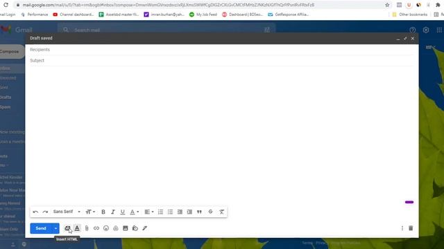 How to insert HTML CODE in Gmail Email Composer | How to use HTML Template in Gmail смотреть онлайн