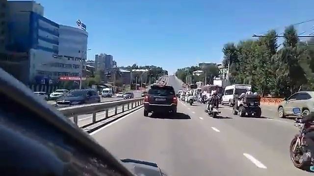 Байкеры с невестами в Иркутске. смотреть онлайн