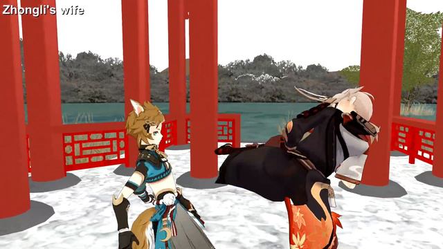 [ MMD / Genshin Impact ] Kazuha And Gorou Have Combat Training Together... 🤼♂️🤺 Kazuha X Gorou