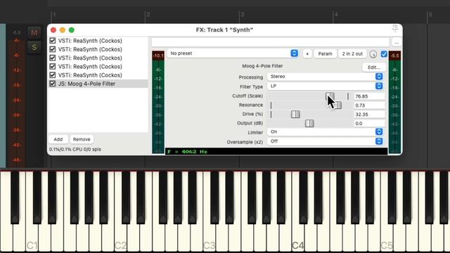 Creating A Synth Preset (ReaSynth) In REAPER