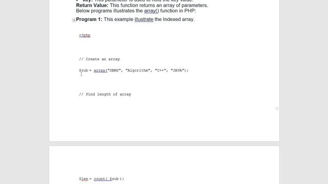 PHP | Array Function смотреть онлайн