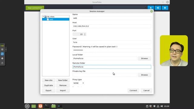 Linux Mint Installare SnowFlake SSH/SFTP смотреть онлайн