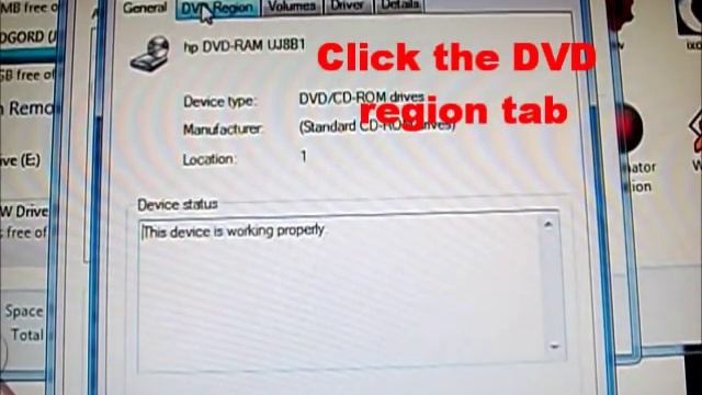 Windows 7 - Change DVD drive region смотреть онлайн