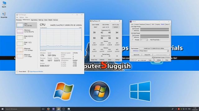 CPU-Z Stress CPU | Stress Testing I7-2600k With Cooler Master Hyper 212 EVO