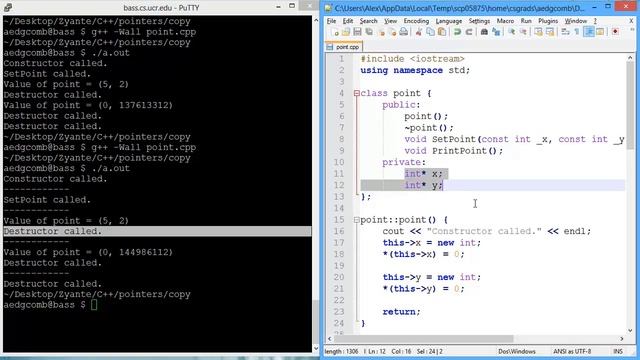 Programming example: Class copy constructor смотреть онлайн