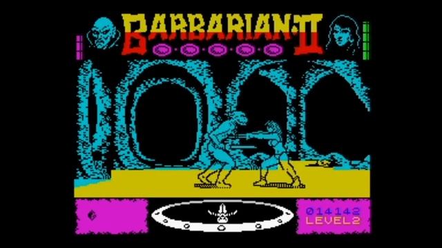 Barbarian II - The Dungeon of Drax (1988 _ 128k AY Music Version) Mariana Walkthrough, ZX Spectrum смотреть онлайн
