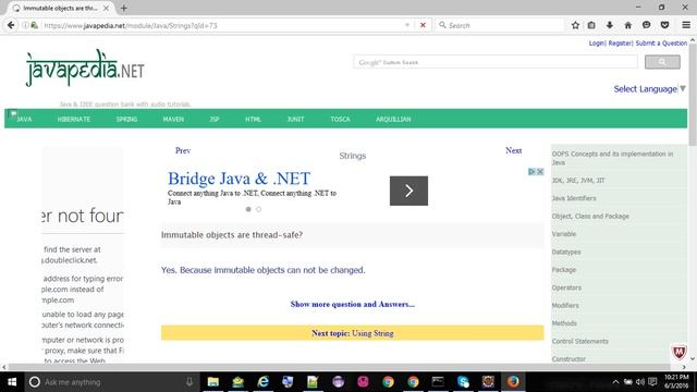 Immutable objects are thread-safe?
- javapedia.net смотреть онлайн