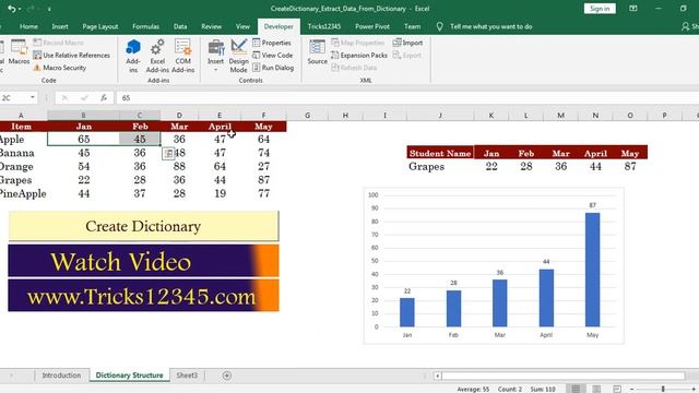 Excel VBA Macros: Create Dictionary Extract Data From Dictionary смотреть онлайн