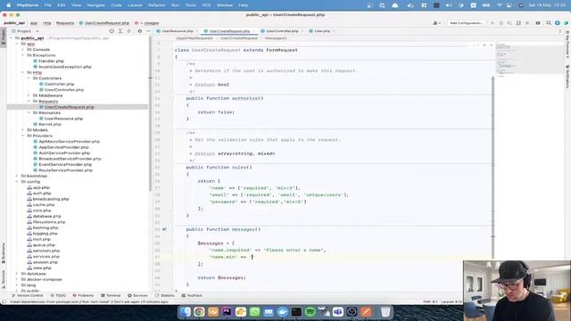 Laravel - Validate and create a model through API - Episode 2 смотреть онлайн