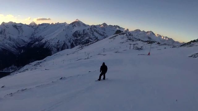 Домбай 2017. Снято на экшн-камеру Garmin Virb Ultra 30