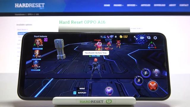 Как идет игра Marvel Future Fight на телефоне Oppo A16 смотреть онлайн