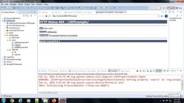 http status 404 error  not found in jsp file and folder  Solved