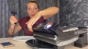 Электрогриль Tefal подробный  разбор от МЕНЯ/ Готовлю кабачки и курицу на гриле ...