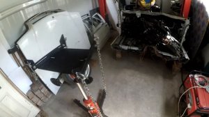 Моя гидравлическая стойка для снятия и установки тяжелых автомобильных агрегатов.