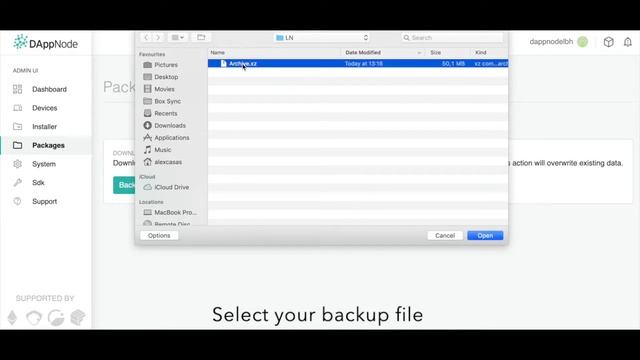 Backup and restore your Lightning Network node in your DAppNode смотреть онлайн