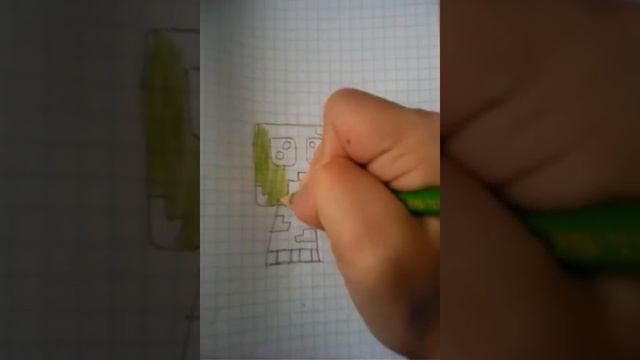 Как нарисовать крипера смотреть онлайн