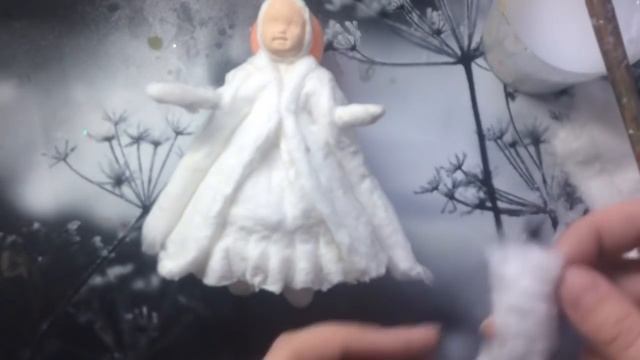 Ватная игрушка Снегурочка. МК ЧАСТЬ 2 смотреть онлайн