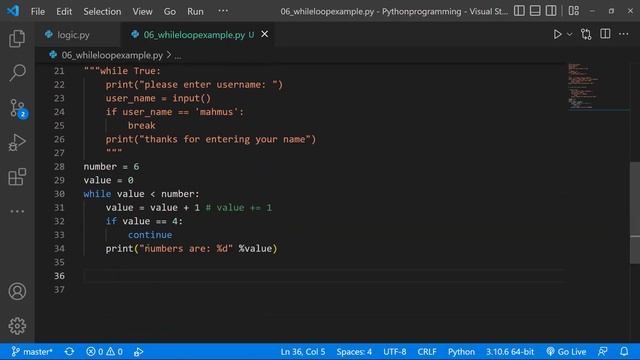 16 How to use Break and Continue in Python While Loop смотреть онлайн