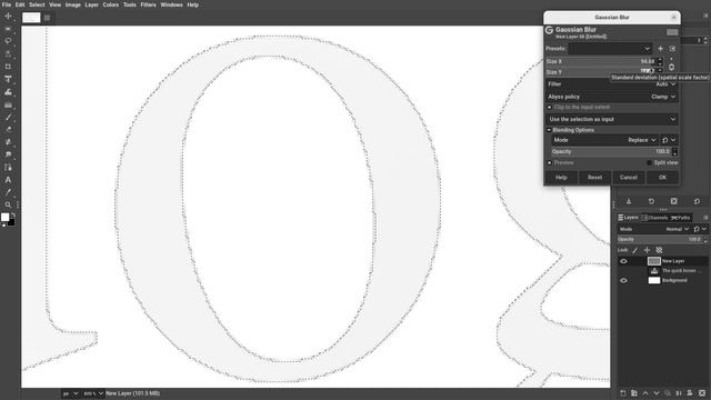 GIMP Smooth Chisel Emboss Text Effect without plugins смотреть онлайн