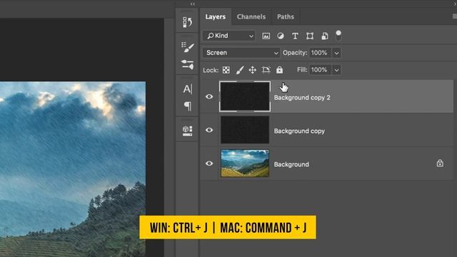 Rain Effect in Less Than 1 Minute with Photoshop смотреть онлайн