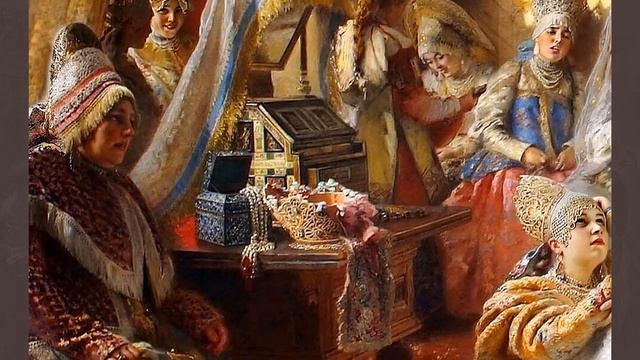 Маковский Константин (1839-1915) «Перед венцом» 1884 смотреть онлайн