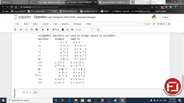 Lec-7: Assignment Operators | Programming Logic using Python смотреть онлайн