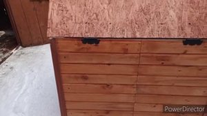 Dog house  Собачья будка с откидной крышой с утеплителем своими руками