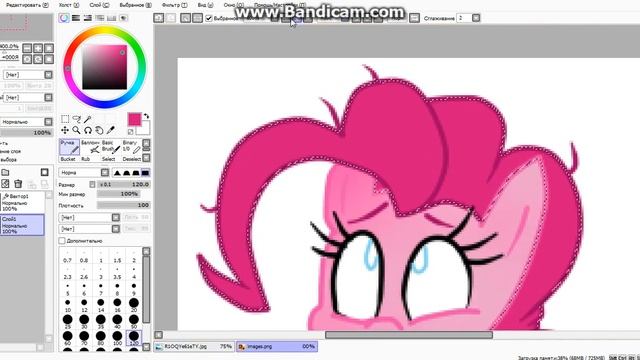 КАК НАРИСОВАТЬ PINKIE PIE B PAINT TOOL SAI (ЧАСТЬ 2)[ПС.....ТОК ДВА СЛОЯ!!! смотреть онлайн