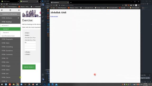 HTML Exercise|| W3 Schools смотреть онлайн